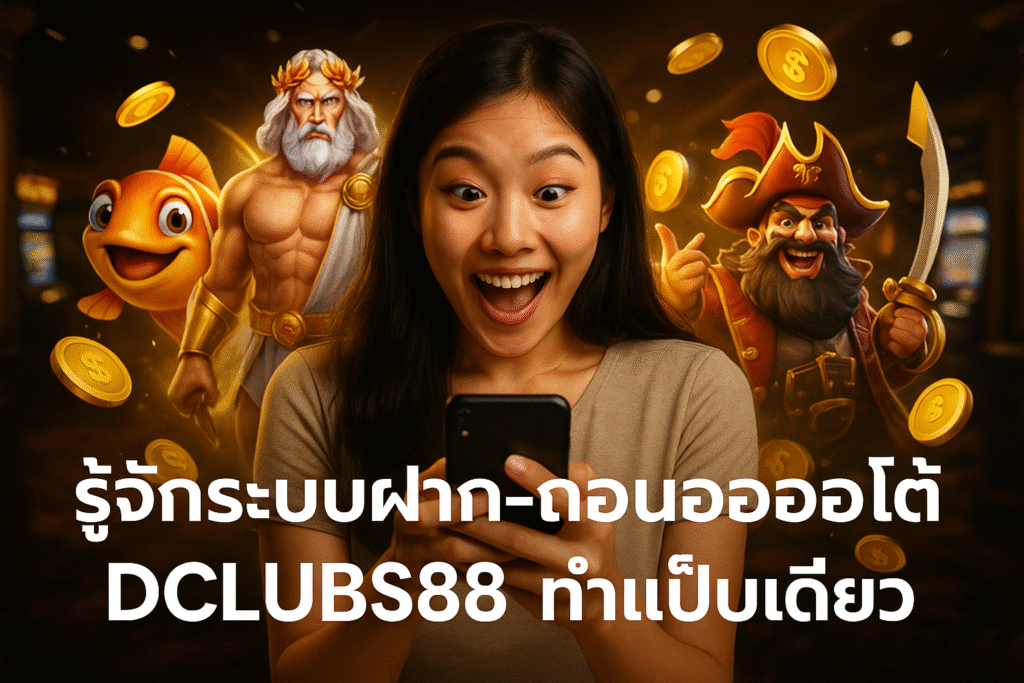 รู้จักระบบฝาก‑ถอนออโต้ DCLUBS88 ทำแป๊บเดียว
