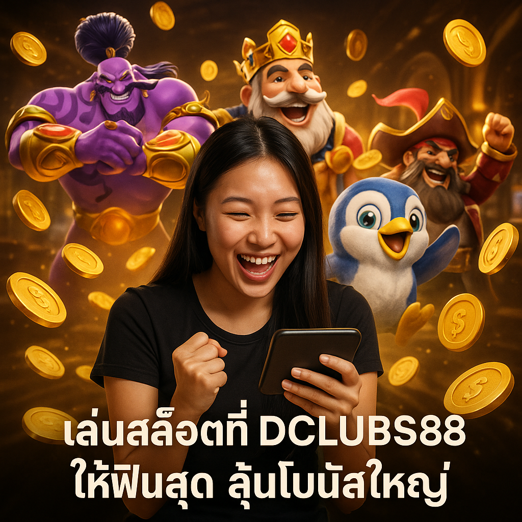 เล่นสล็อตที่ DCLUBS88 ให้ฟินสุด ลุ้นโบนัสใหญ่