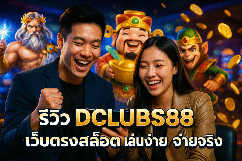 รีวิว DCLUBS88 เว็บตรงสล็อต เล่นง่าย จ่ายจริง